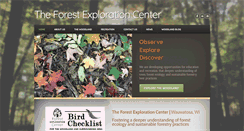 Desktop Screenshot of forestexplorationcenter.org