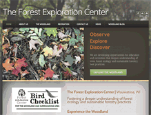 Tablet Screenshot of forestexplorationcenter.org